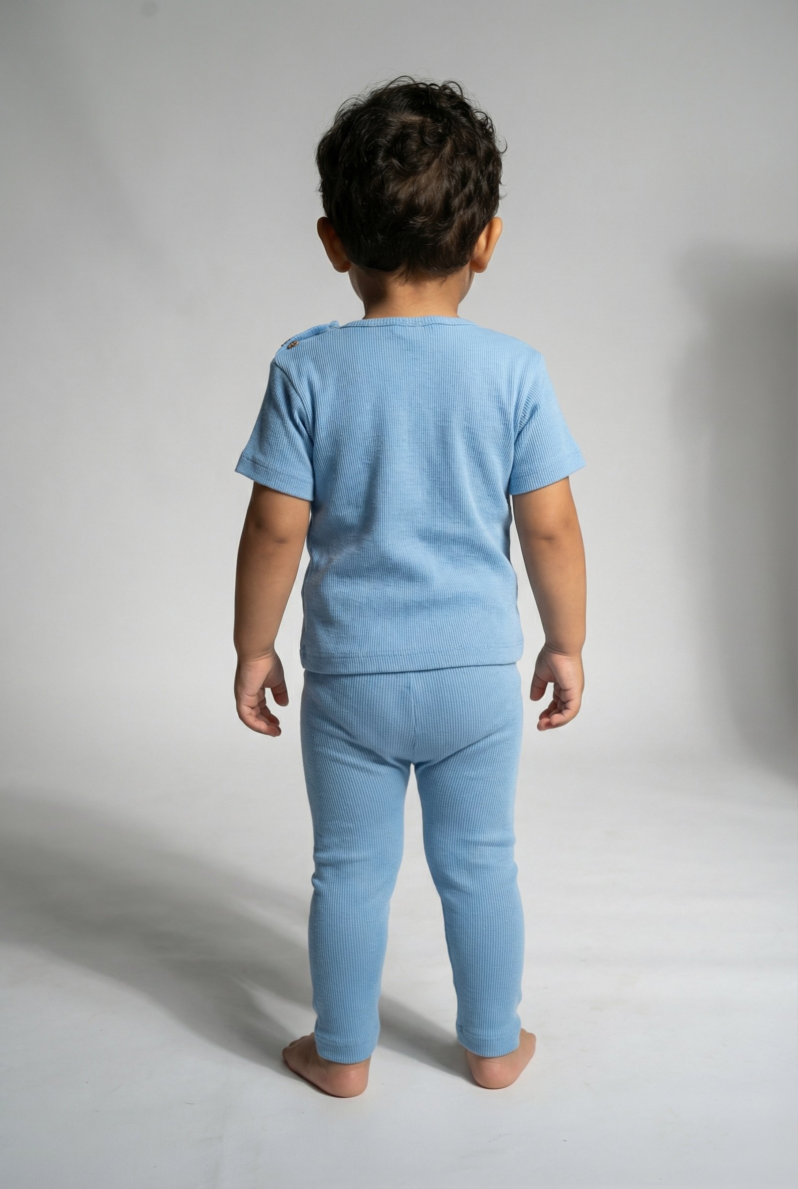 Cozy Rib Co-ord Set - Baby Blue - Image 2