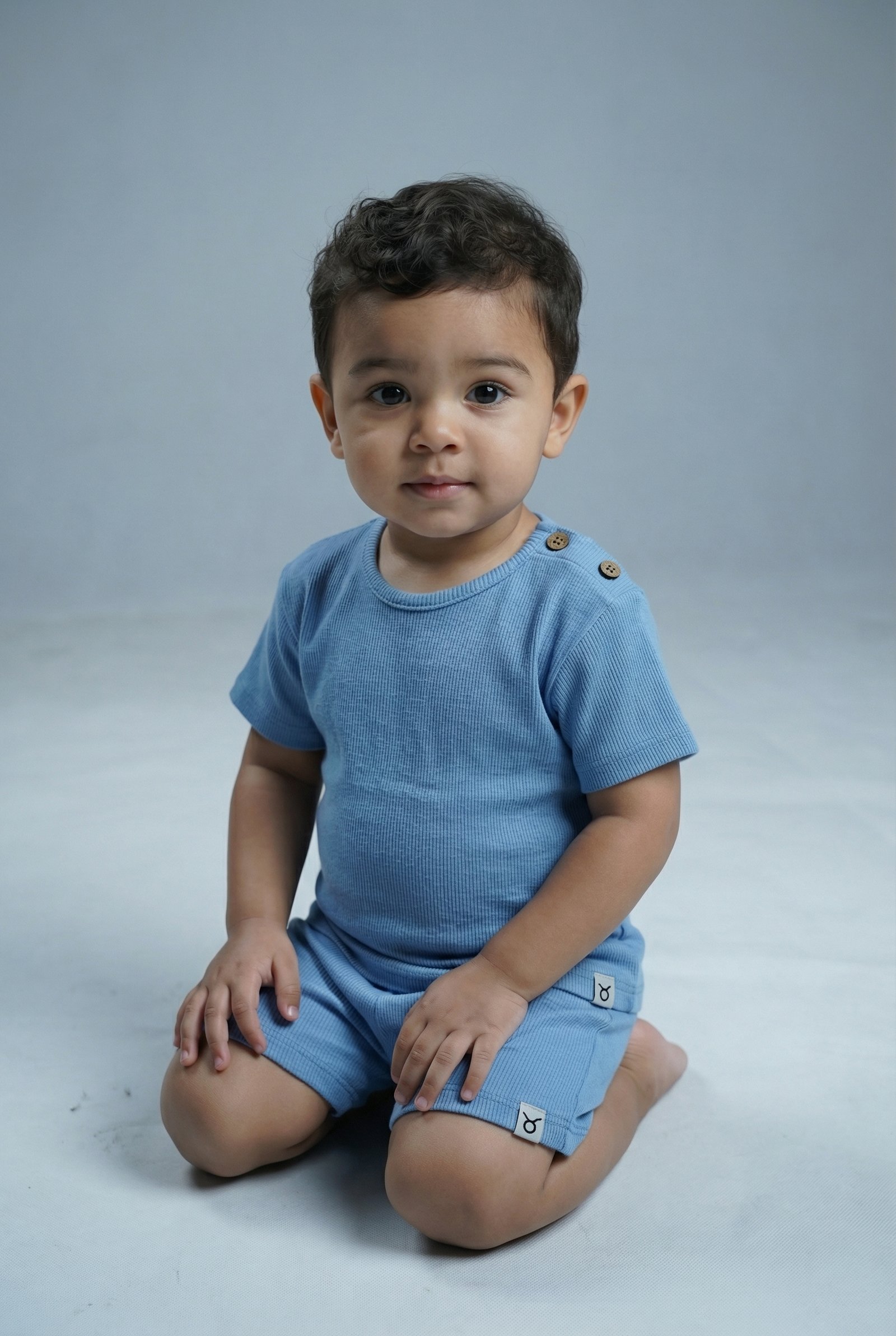 Cozy Rib Co-ord Set - Baby Blue - Image 3