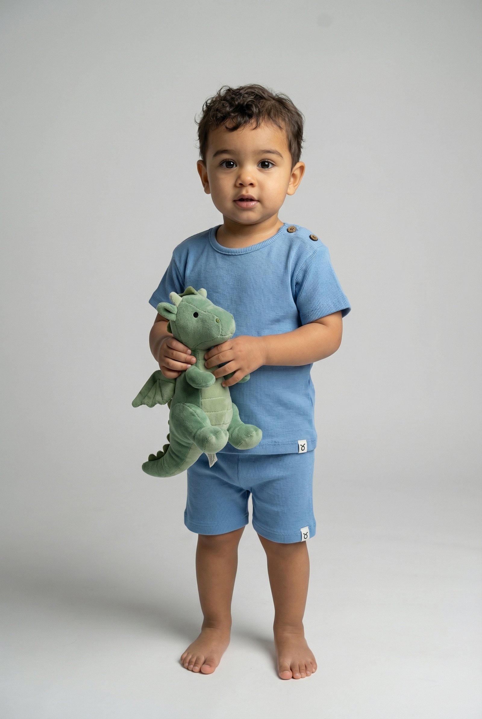 Cozy Rib Co-ord Set - Baby Blue - Image 4