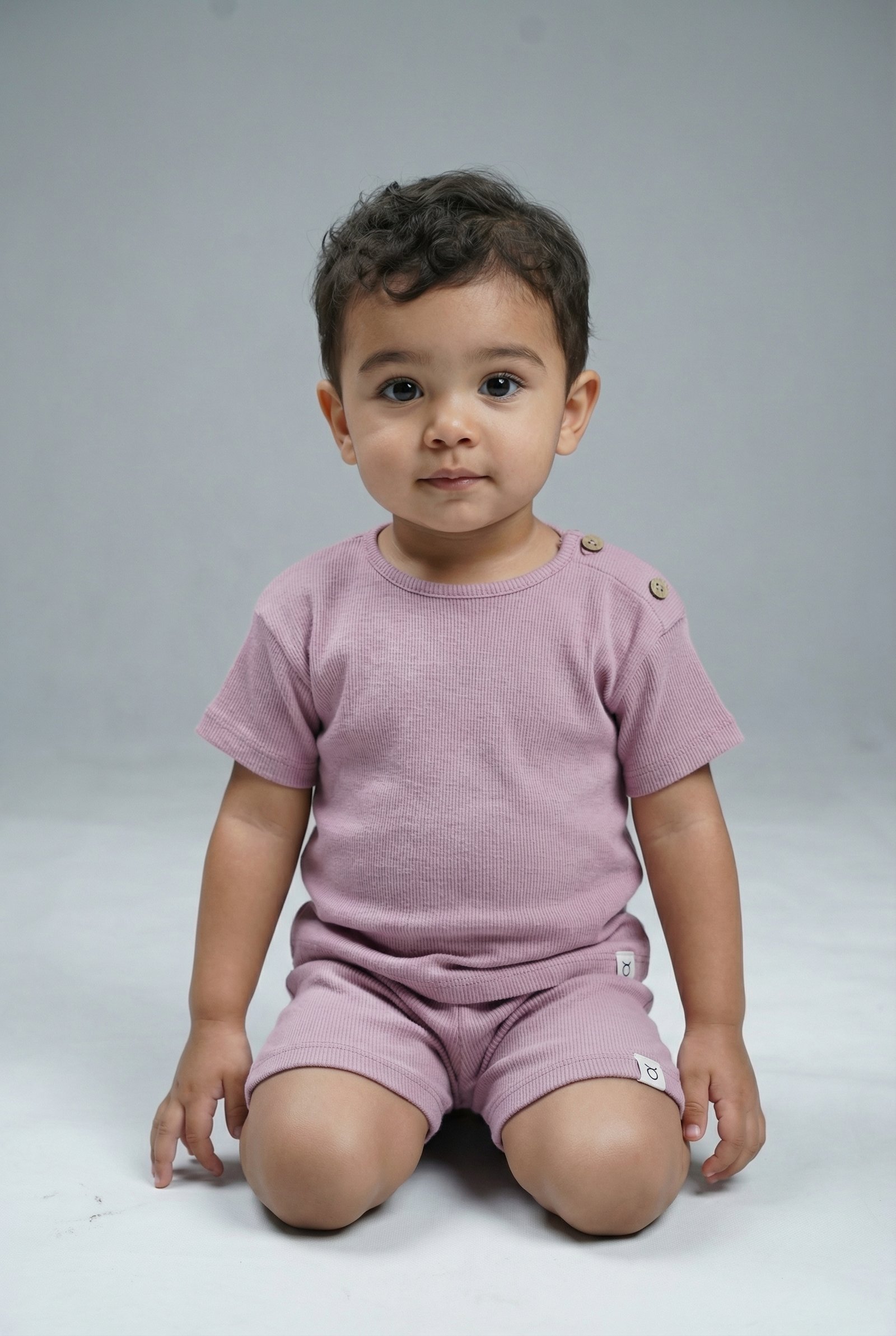 Cozy Rib Co-ord set - Blush Pink