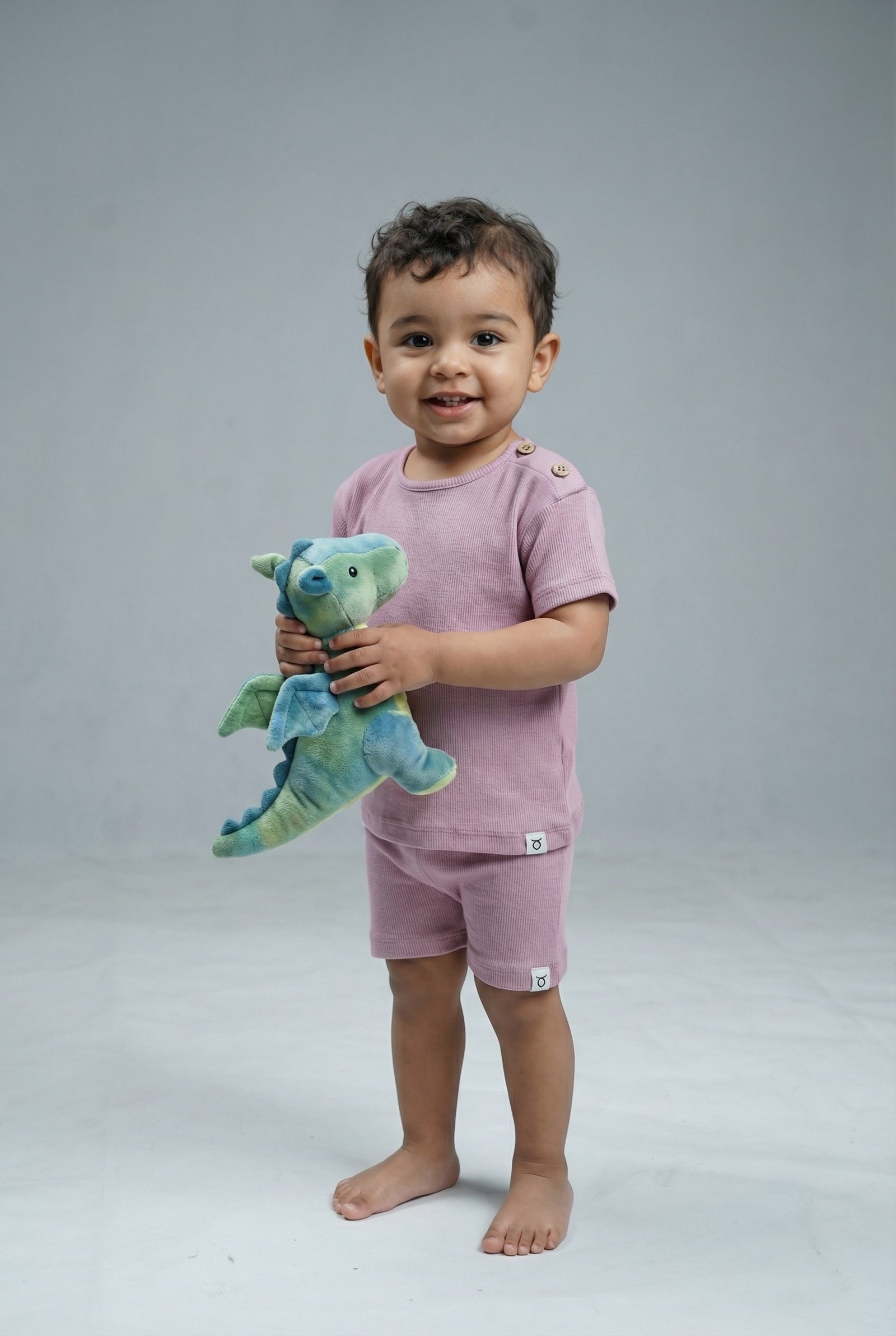 Cozy Rib Co-ord set - Blush Pink - Image 2