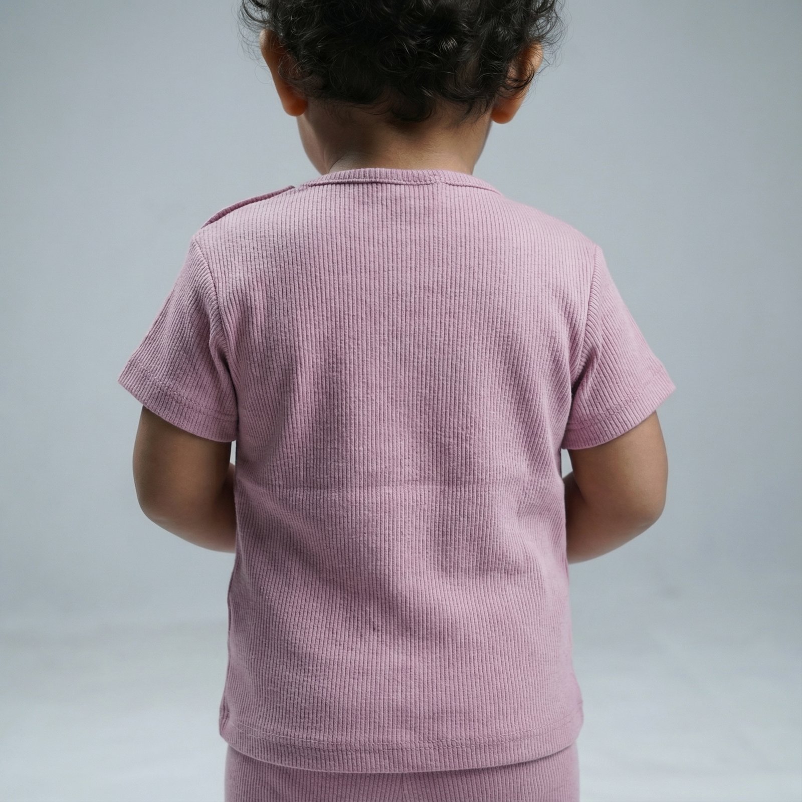 Cozy Rib Tshirt - Blush Pink