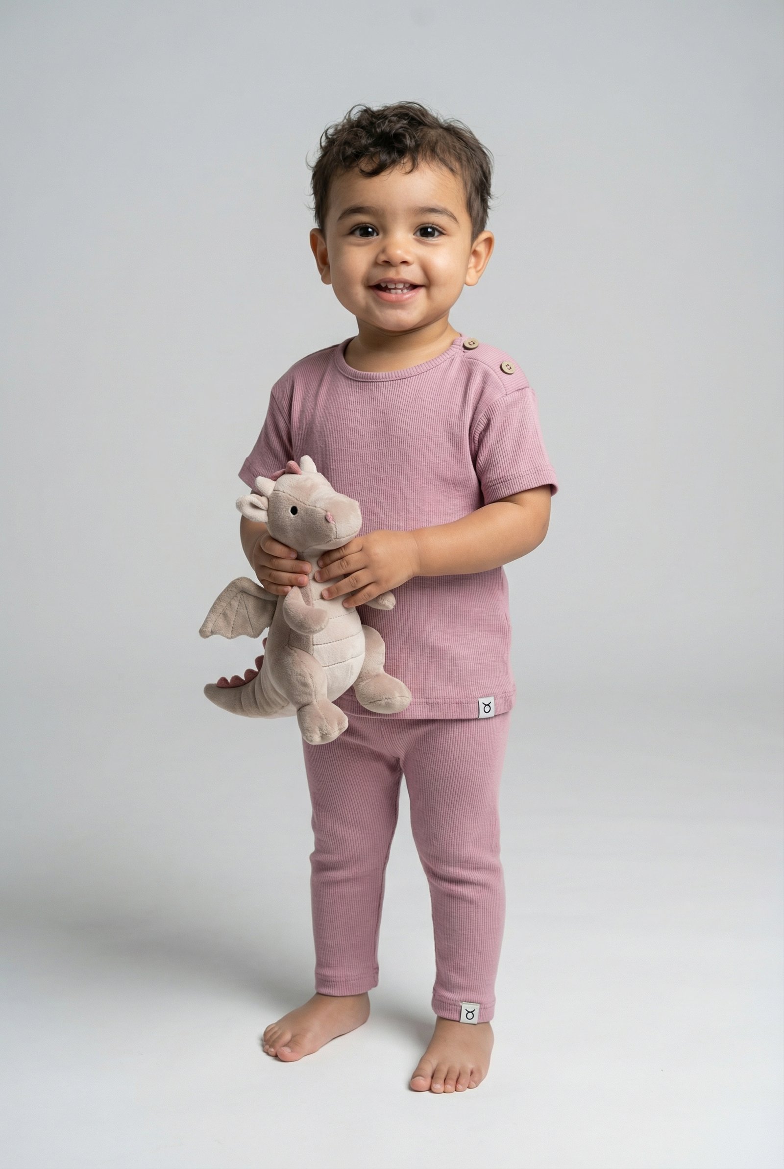 Cozy Rib Co-ord set - Blush Pink - Image 4